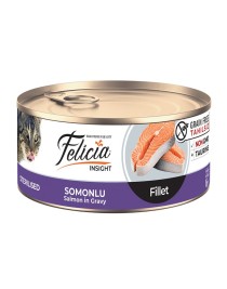 Felicia Tahılsız 85 gr Konserve Sterilised-Somonlu Fileto Yaş Kedi Maması