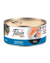 Felicia Tahılsız 85 gr Konserve Somonlu Fileto Yaş Kedi Mamas