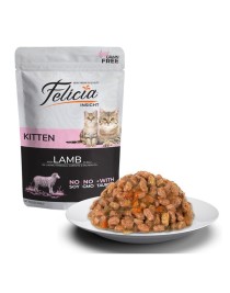 Felicia Tahılsız 85 gr Pouch Yavru Kuzu Etli Yaş Kedi Maması