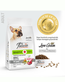 Felicia Az Tahıllı Kuzu Etli Small Mini Yetişkin Köpek Maması 3 KG