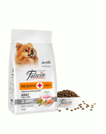 Felicia 3 Kg  Kolajenli Somonlu Az Tahıllı Small/Mini Yetişkin Köpek Maması /Mini HypoAllergenic Köpek Mamas