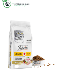 Felicia 1 Kg Kolajenli Tavuklu Az Tahıllı Kısırlaştırılmış Kedi Maması HypoAllergenic Kedi Maması