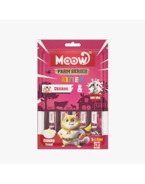 Moow Tavuklu Keçi Sütlü 12gr x 6 Yavru Kedi Krema Ödülü