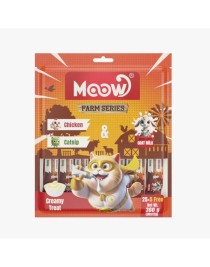 Moow Tavuklu&Kedi Naneli Keçi Sütlü 12gr x 30'lu Kedi Krema Ödülü
