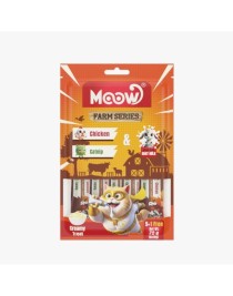 Moow Tavuklu&Kedi Naneli Keçi Sütlü 12gr x 6 12 li li Kedi Krema Ödülü