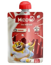 Moow Taze Somonlu&Keçi Sütlü Kedi Et Ezmesi 90gr