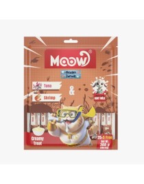Moow Ton Balıklı&Karidesli Keçi Sütlü 12gr x 30'lu Kedi Krema Ödülü
