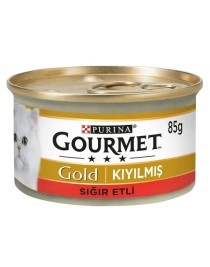 Gourmet Gold Kıyılmış Sığır Etli Kedi Maması 85 Gr