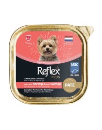 Reflex Plus Pate MSC Karidesli ve MSC Somonlu Mini ve Küçük Irk Yetişkin Köpek Konservesi 85gr
