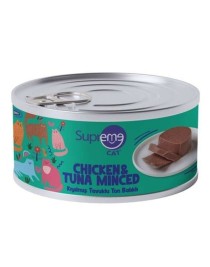 Supreme Tavuk Etli ve Ton Balıklı Kıyılmış Kedi Yaş Maması 85 Gr