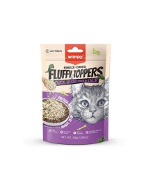Wanpy Dondurularak Kurutulmuş Fluffy Toppers - Ördek, Brüksel ve Kara Lahana - 30g