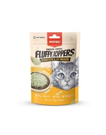 Wanpy Dondurularak Kurutulmuş Fluffy Toppers – Tavuk & Kedi Otu - 30g