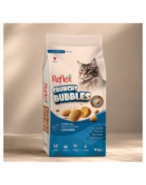 Reflex Crunchy Bubbles Kısırlaştırılmış Tavuklu Yetişkin Kedi Maması 10 kg