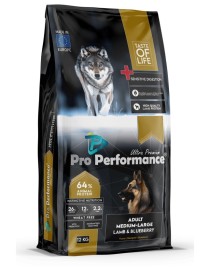 Pro Performance Kuzulu ve Yaban Mersinli Orta ve Büyük Irk Yetişkin Köpek Maması 12 Kg
