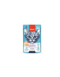 Wanpy 70g Pouch Tavuk&Ördek Yaş Yavru Kedi Maması