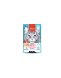 Wanpy 70g Pouch Ton Balık&Karidesli Yaş Kedi Maması