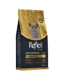 Reflex Plus Hypoallergenic Kitten British Shorthair Özel Irk Yavru Kedi Maması 1,5 Kg
