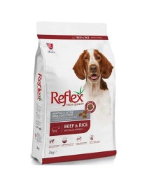 Reflex High Quality Biftekli Pirinçli Köpek Maması 3 Kg
