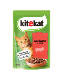 KiteKat Punch Sığır Etli Yaş Kedi Maması 85 g