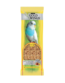 Gold Wings Ballı Muhabbet Kuşu Krakeri (3'lü)