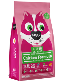 Kittylife Tavuklu Super Premium Yavru Kedi Maması 10 Kg