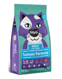 Kittylife Somonlu Super Premium Yetişkin Kedi Maması 10 Kg