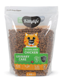 Kittylife Yetişkin Süper Premium Kısır Kedi Maması Tavuklu 1 Kg