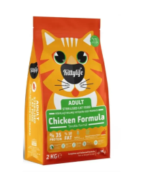 Kittylife Tavuklu Süper Premium Kısırlaştırılmış Kedi Maması 2 Kg