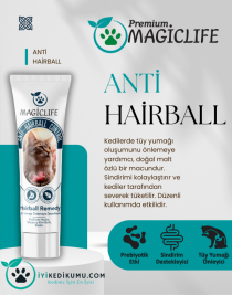 MAGİC LIFE Premium Hairball Malt Paste 100gr Kediler Için Tüy Yumağı Önleyen Malt Paste