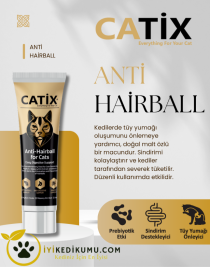 CATİX Malt Paste 100 gr Kedi Tüy Yumağını Önleyen Malt Macunu