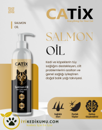 CATİX Omega 3 ve 6 İçerikli Balık Yağı | Kedi ve Köpekler İçin Tüy ve Genel Sağlık Destekleyici