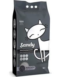 Sandy Aktif Karbonlu 10 Kg Bentonit Kedi Kumu