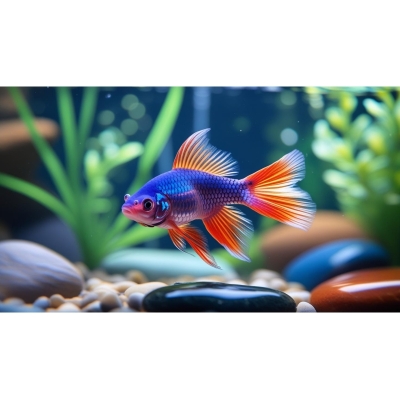 aquarium and a lepistes fish in.jpg