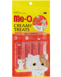 Me-O Creamy Treats Somonlu Ek Besin ve Kedi Ödülü 60 Gr ( 4 x 15 Gr )