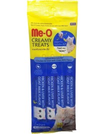Me-O Creamy Tavuk/Ciğer/Keçi Sütlü Kedi Ödülü 4x15GR