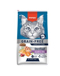  Wanpy Tahılsız Somon&Tuna Kısırlaştırılmış Kedi Maması 1,5 kg