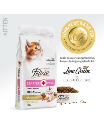 Felicia 12 Kg Kolajenli Tavuklu Az Tahıllı Yavru Kedi Maması HypoAllergenic Kedi Maması