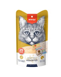 Wanpy Karışık 8 Lezzetli Krema Kedi Ödülü 25*14 gr