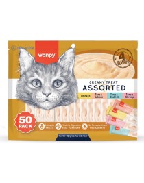 Wanpy Karışık 4 Lezzetli Krema Kedi Ödülü 50*14 gr RAC-MİX