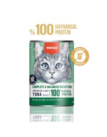 Wanpy Tahılsız Kedi %100 Gerçek Et 375 gr Ton Balıklı Konserve