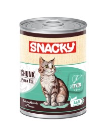 Snacky 400 gr Chunk Konserve Ciğerli Yetişkin Kedi