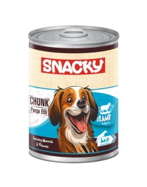 Snacky Az Tahıllı 400 gr Chunk Konserve KuzuEtli Yetiş.Köpek 