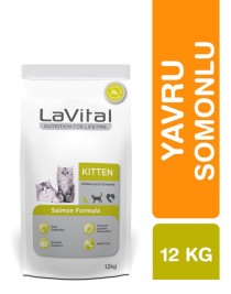 LaVital Somonlu Yavru Kedi Maması 12 Kg  Yüksek Proteinli Kitten Mama