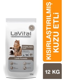 LaVital Kuzu Etli Kısırlaştılmış (Sterilised) Yetişkin Kedi Maması 12kg