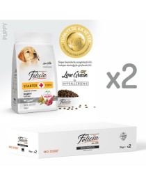 Felicia 6 Kg (2x3 Kg) Kolajenli Kuzulu Az Tahıllı Flexi Size Yavru Köpek Maması HypoAllergenic Köpek Maması