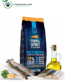 Primal Spirit %70 Wild Waters Balıklı ve Tavuklu Yetişkin Köpek Maması 12 Kg